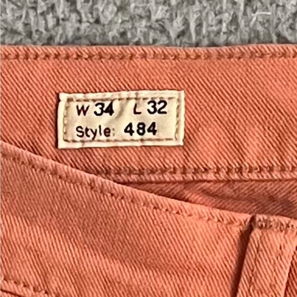 J. Crew 484 Slim-fit garment-dyed five-pocket pant Dusty Orange Sz 32x32 & 34x32 - Picture 7 of 12